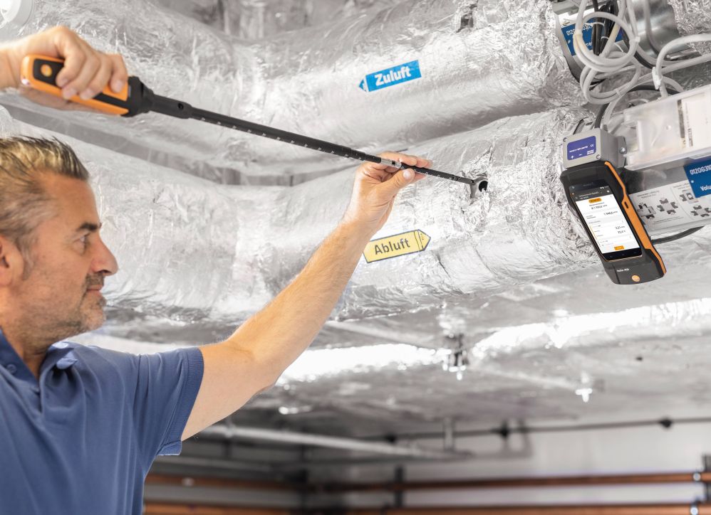 testo 400 0635 1570 Hot wire probe head incl temperature and humidity sensor DE im6c